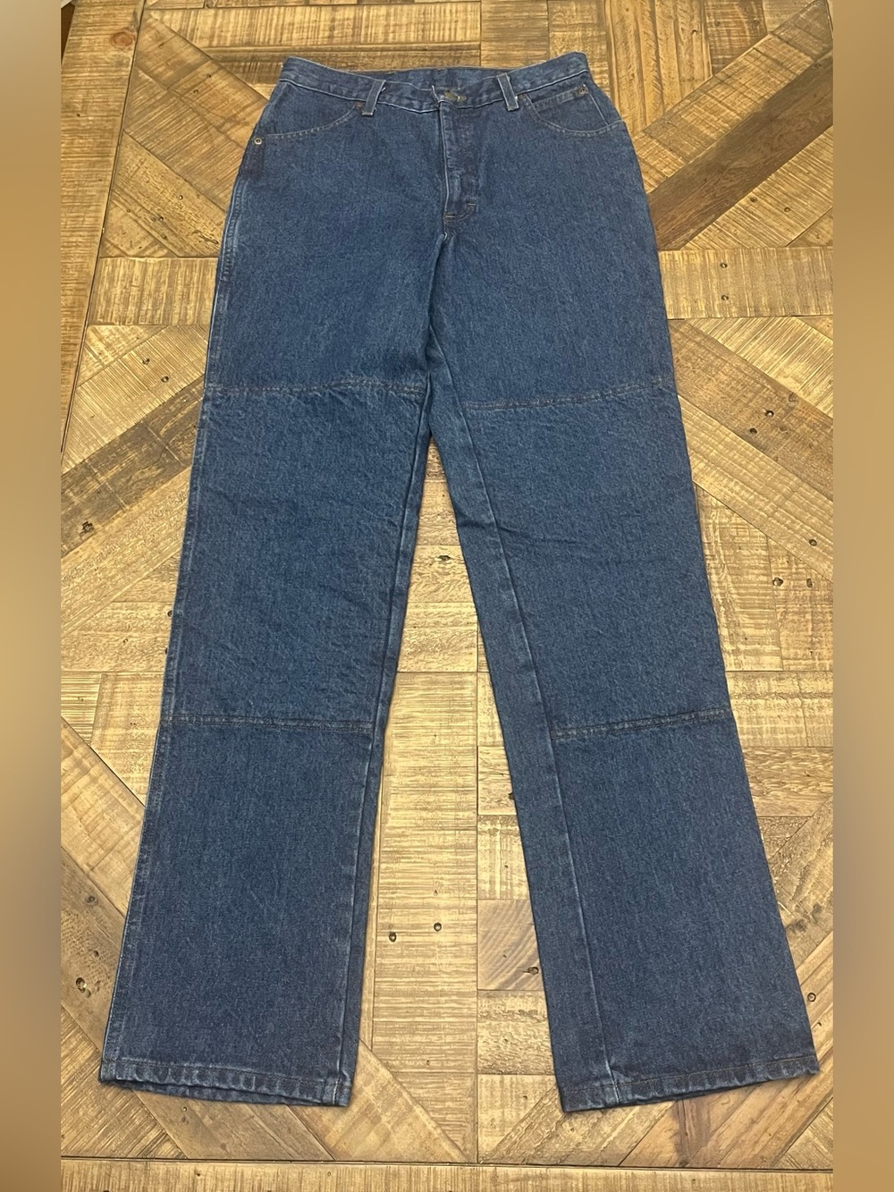 Vtg Double Knee Kevlar Lined Motorcycle Denim-Draggin Jeans size 10